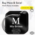 thumbnail image 2 of Customized Stainless Steel Luggage Tags: Personalize Your Suitcases, Backpacks, and Bags with Your Text (Black), 2 of 7
