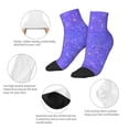 thumbnail image 5 of Pofeuu Purple Glitter Print 30cm Socks, Adult Running Hiking Socks for Youth and Adult, 5 of 7