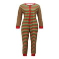 thumbnail image 1 of Pyjamas de Noël Parent-Enfant Ensemble Mode à Rayures à Manches Longues avec Pantalon Nouveau, 1 of 6