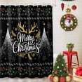 thumbnail image 5 of Shower Curtain 48"W x 72"L Merry Christmas Pine Cones Holly Leaves Fabric Shower Curtains Set with Hooks Water Repellent Bathroom Curtains Machine Washable Bathroom Accessories, 5 of 9