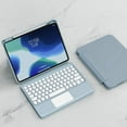 thumbnail image 1 of LNGOOR Keyboard Case for iPad 10th Generation (10.9”  2022)  Detachable Magnetic Cover  Vertical Stand & Magnetically Cute Color Round Key Trackpad Keyboard for New iPad 10th 2022, 1 of 7