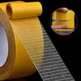 thumbnail image 6 of Super Sticky Resistente Clear Tape,High Adhesive Strength Mesh Double-Sided Duct Tape,Strong Adhesive Double-Sided Gauze Fiber Mesh Tapes,Transparent Waterproof for Walls,Carpets,Glass (3pcs), 6 of 6