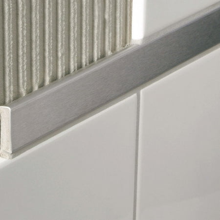 Blanke Decoline 96'' x 1.5'' Bullnose Tile Trim in Chrome Plated Brass