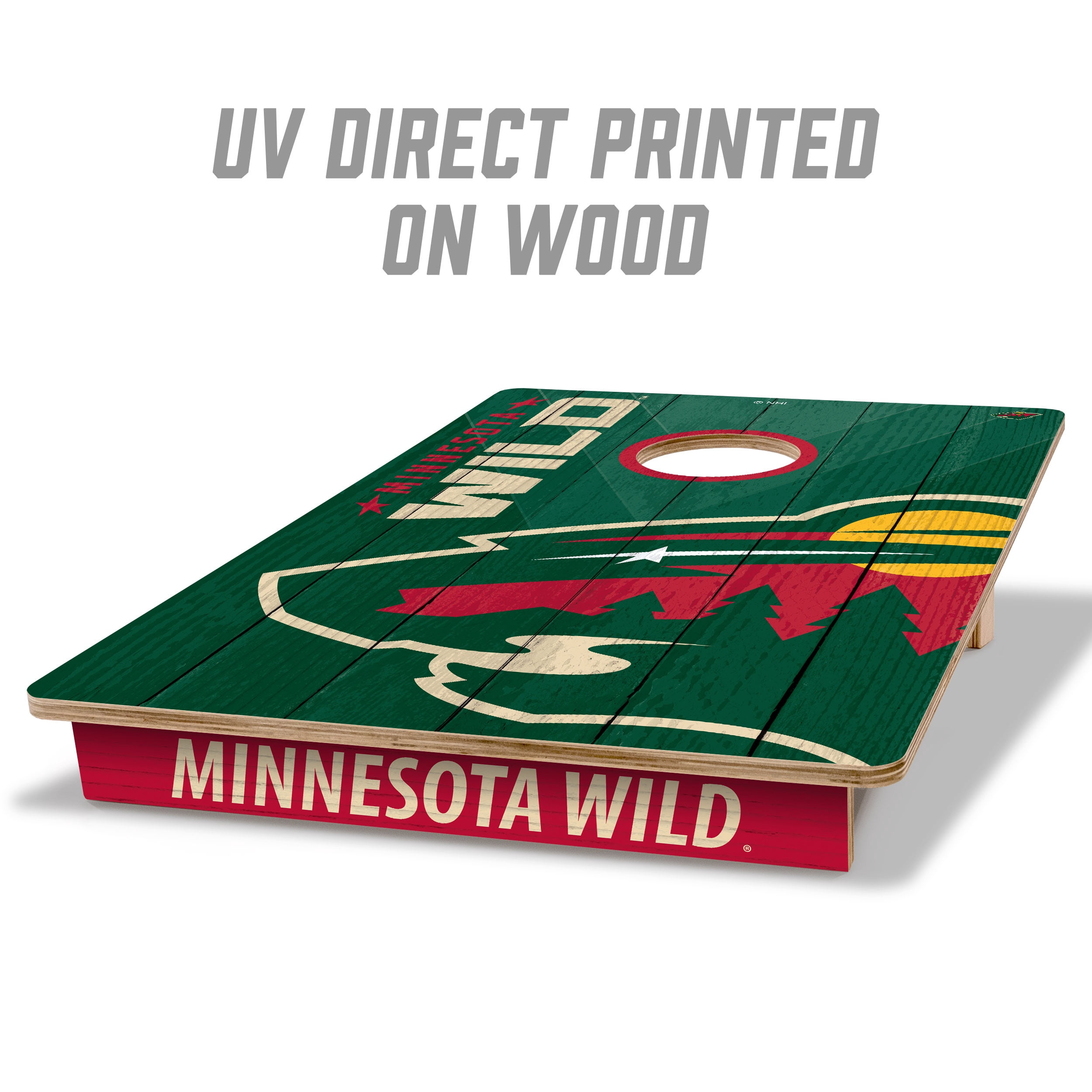 YouTheFan NHL Minnesota Wild 2' x 3' Cornhole Game No Bags