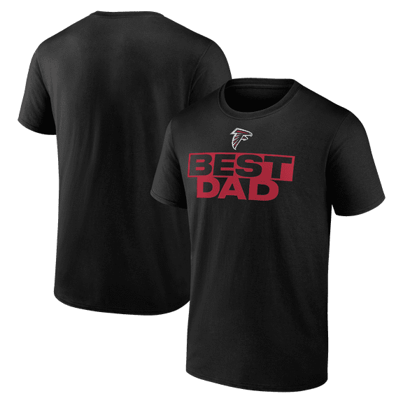 Men's Black Atlanta Falcons Greatest Dad T-Shirt