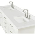 thumbnail image 6 of Ariel D073dwqrvo Kensington 73" Free Standing Double Rectangular Basin Vanity Set - Grey, 6 of 7