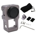 thumbnail image 1 of Action Camera Frame, Hollow Bottom Sturdy Action Camera Protector Aluminum Alloy Accurate Safe With 1/4in 3/8in Threaded Holes For Camea Safety ANGGREK Color titanio, 1 of 8