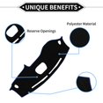 thumbnail image 3 of Unique Bargains Dashboard Covers for Hyundai Tucson with Head-Up Display Non-Slip Polyester Black, Blue Front, 3 of 6