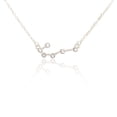 thumbnail image 1 of Ins Constellations Theme Friendship Necklace Rhinestone Comfortable Delicate with Display Card Pendant for Lover Festival Gifts Cancer Silver, 1 of 6