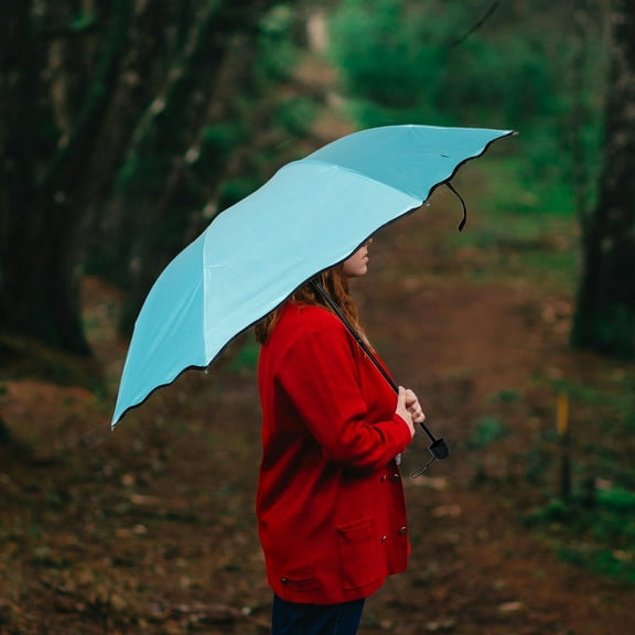 YUYUETIME 1Pcs Metal Alloy Foldable Umbrella For Travel And Daily Use With Uv Protection And Windproof Feature