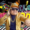 thumbnail image 3 of Kit de Disfraz de Hip Hop YONGSHENG para hombres con Cadena dorada Collar Anillo y Gafas de Sol Doradas Negras, 3 of 5