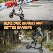 KUKIRIN G4 Adult Electric Scooter with Seat, 2000W Peak Motor, Up to 43 Miles Range and 43Mph Top Speed, 11 Off-Road Tubeless Tires, Dual Brakes Folding Commute Scooter