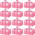 thumbnail image 1 of Bolsas de mudanza FYGRIP extra resistentes, grandes, paquete de 12 unidades, rosas, 1 of 7