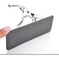 thumbnail image 2 of Kung Fu Man Bookends Heavy Duty Stainless Steel Non-Slip Bookend for Home, Office, Library, School, Decor (Kung Fu Man Silver), 2 of 5