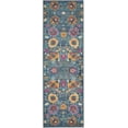 thumbnail image 2 of Nourison Passion Denim 1'10" x 6' Area Rug, Boho, Moroccan, Bed Room, Living Room, Dining Room, Kitchen, , Easy Cleaning, Non Shedding (6' Runner), 2 of 6