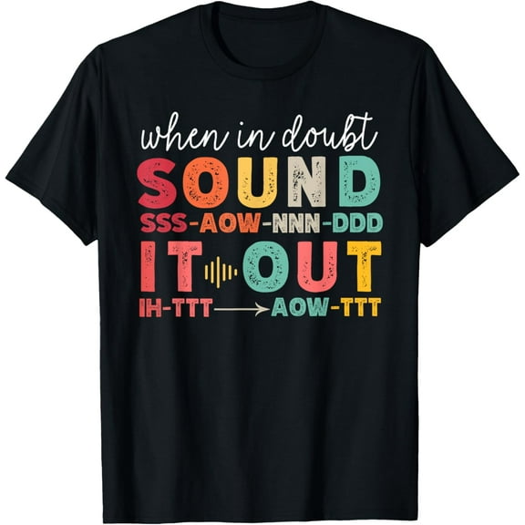 Phonemic Awareness Phonics Teacher Retro Science of Reading T-Shirt