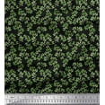 thumbnail image 1 of Soimoi Black Cotton Poplin Fabric Leaf Decor Fabric Printed Yard 42 Inch Wide, 1 of 3
