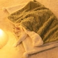 thumbnail image 4 of Tnobhg Pet Blanket Warm Soft Comfortable Dogs Cats Plush Blanket Thickened Warm Pet Sleeping Mat Pet Supplies, 4 of 7