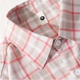 thumbnail image 4 of Rciityk Men's Cotton Plaid Button Up Shirt Casual Long Sleeve Turndown Collar Blouse Shirt with Pocket - Fall Savings Clearance, 4 of 6
