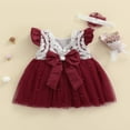 thumbnail image 4 of Robe Formelle de Princesse Fleurie pour Bébé Fille Robe de Fête d'Anniversaire Robe Tutu, 4 of 6