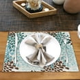thumbnail image 5 of Ethnic Boho Linen Placemats Set of 6,12x18 Inch Vintage Bohemian Washable Table Mats Heat Resistant Place Mats for Home Party Kitchen Dining Decoration, 5 of 6