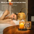 thumbnail image 3 of Tulip Flower Warm Candle Lamp French Retro Bedroom Bedside Lamp Fireless Fragrance Atmosphere Table Lamp, 3 of 6