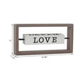 thumbnail image 5 of Parisloft Mini Rotating Wood Tabletop Sign - Love Gather Family Dream, Freestanding Wood Sign, 9.8"W, 5 of 8