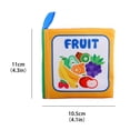 thumbnail image 1 of Interactive Sensory Cloth Book with Educational Animal Traffic Fruit and Designs for Early Learning Development, 1 of 6