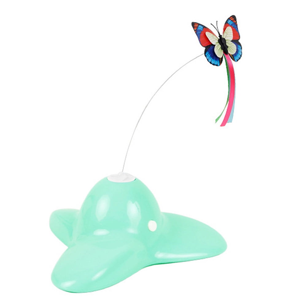 Interactive Cat Toy Electric Automatic Rotating Butterfly for Indoor