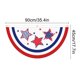 thumbnail image 3 of Bandera de Abanico Del Día de La Independencia Bandera de Abanico Bandera de Estados Unidos Media Estrella Spangled Decoración Del Día Del Trabajo de Estados Unidos, 3 of 6