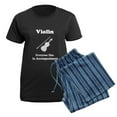 thumbnail image 5 of CafePress - Violin Gift Women's Dark Pajamas - Women's Short Sleeve Print T-Shirt and Pants Dark Cotton Pajama Set, 5 of 7