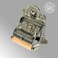 thumbnail image 3 of Renovator's Supply Antique Brass Toilet Tissue Paper Holder 'Sanitary Paper Co.', 3 of 9
