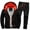 Men Black Pants, variant on Tuphregyow Men's Classic Stretch Regular Comfort Loose Casual Two piece Suit Winter Fashion Solid Color Jacket Pants, Loose Casual Style Gray L