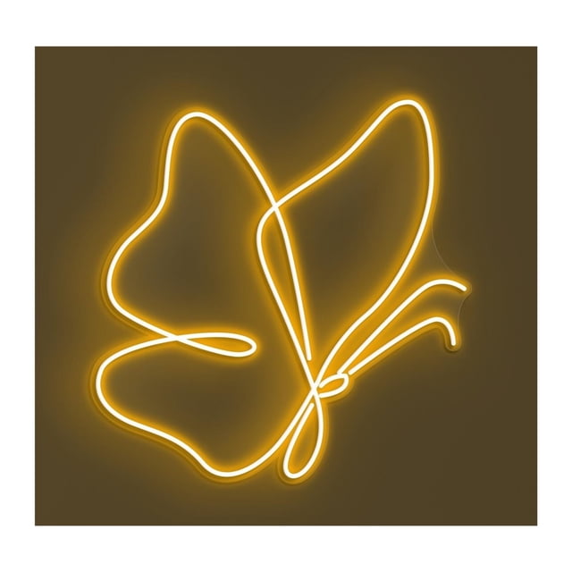 Letrero De Neón Con Luz LED Mariposa, Tienda Animales, Decoración Pared Para Habitación Infantil, Dormitorio, Guardería, 42cm