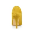 thumbnail image 5 of BLISSFUL STEP Women's Rhiness Stiletto Heel Ankle Booties Yellow 7.5, 5 of 8