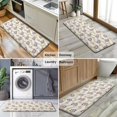 thumbnail image 6 of Beige Wave Cow Flower Pattern Kitchen Rug Mat,Kitchen Runner Rugs Non Skid Washable,Decorative Kitchen Floor Mats for Kitchen,Sink,Laundry,17"x47.2", 6 of 7
