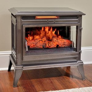 Comfort Smart Jackson Bronze Infrared Electric Fireplace Stove With Comfort Smart Jackson Bronze Infrared Electric Fireplace Stove With Remote Control Cs 25ir