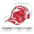 thumbnail image 2 of Haiem Abstract meat Pattern Baseball Cap Dad Hat Cotton Soft Adjustable Fashion Hats for Men Women Unisex Style Headwear, 2 of 6