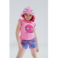 thumbnail image 2 of Marvel Spider-Man Little Girls Cosplay Tank Top and Active Retro Dolphin French Terry Shorts Toddler to Big Kid, 2 of 5
