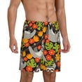 thumbnail image 2 of Easygdp Sloth on the Branch Men's Short Pajama Pants, Sleep Shorts, Household Pants, Casual Pants with Pockets - XX-Large, 2 of 9