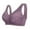 1#Purple, variant on GERsome 3pcs Front Button Bra Convenient Snap Sleep Bra Front Closure Sports Bras Women Comfortable Everyday Sleep Bras for Older Women No Wire