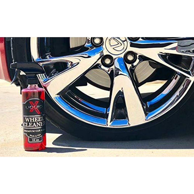 Liquid x Wheel Cleaner - Easily Removes Stubborn Brake Dust, Non-Acidic Formula (16oz)