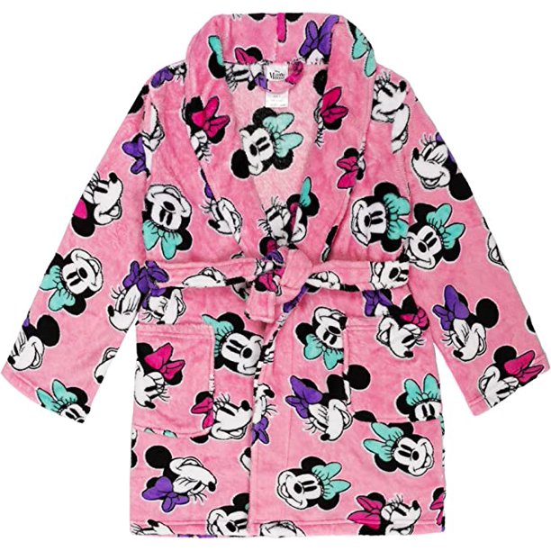 Disney Girls' Frozen Princess Minnie Mouse Bathrobe