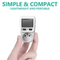 thumbnail image 3 of 2 Pack Compteur de Consommation d'Électricité pour Moniteur Prise d'Alimentation Écran Rétroéclairé LCD Portable Réutilisable pour TV Ordinateur DVD Imprimante, 3 of 8