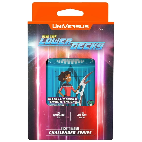 UniVersus: STAR TREK Lower Decks: Challenger Series - Mariner - 63 Cards, 2 Characters, Ready To Play Deck-Building Card Game, 6 Foil/Alt Art Cards