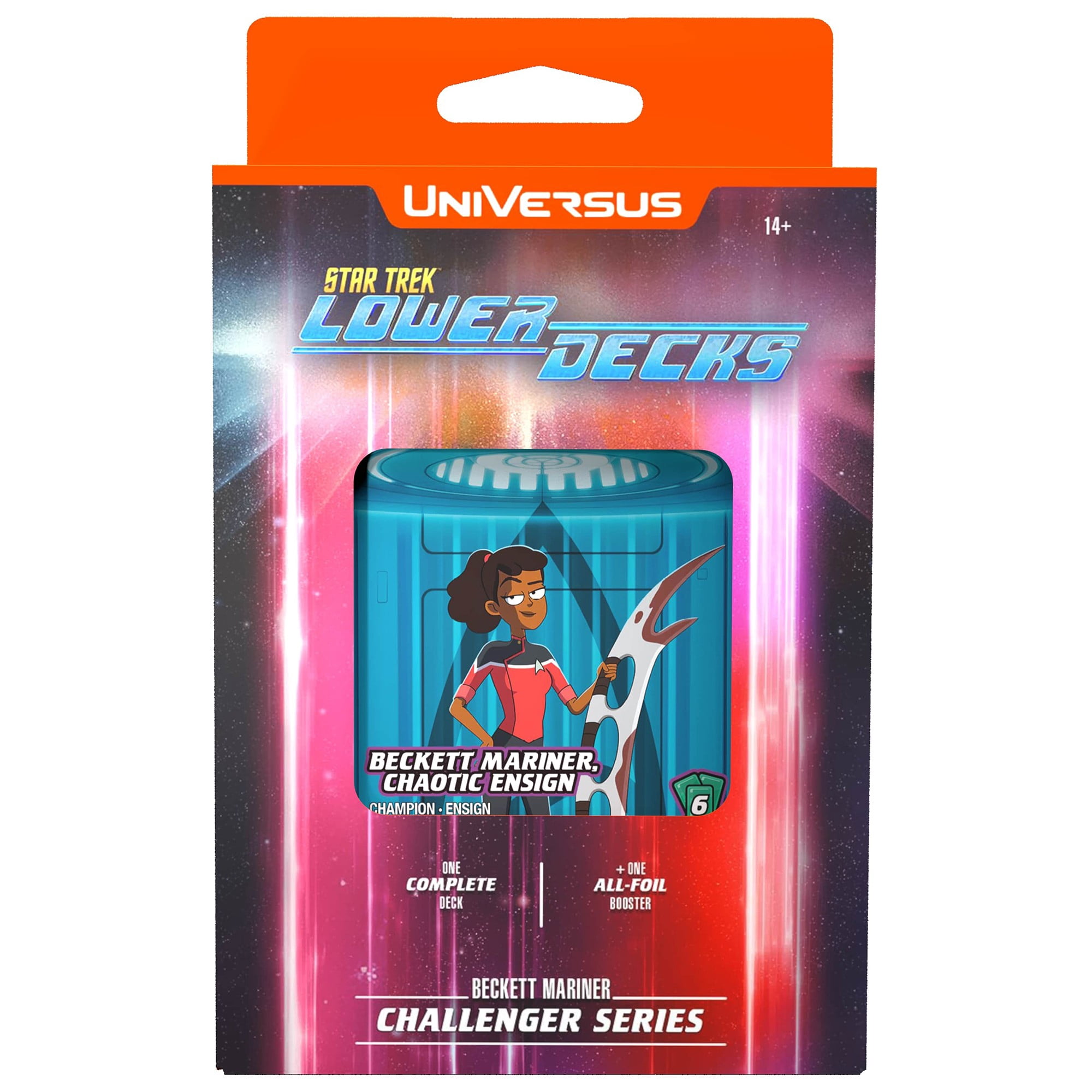 UniVersus: STAR TREK Lower Decks: Challenger Series - Mariner - 63 Cards, 2 Characters, Ready To Play Deck-Building Card Game, 6 Foil/Alt Art Cards