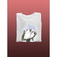 thumbnail image 3 of Pastel Parrots Iv Sweatshirt Men -John Gould Designs, Male Large, 3 of 4