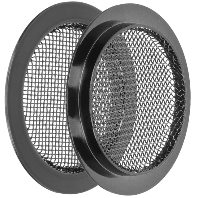 OULII 2Pcs Metal Square Guitar Soundhole Covers for Dobro Noise Reduction Feedback Control 4.75x4.75in