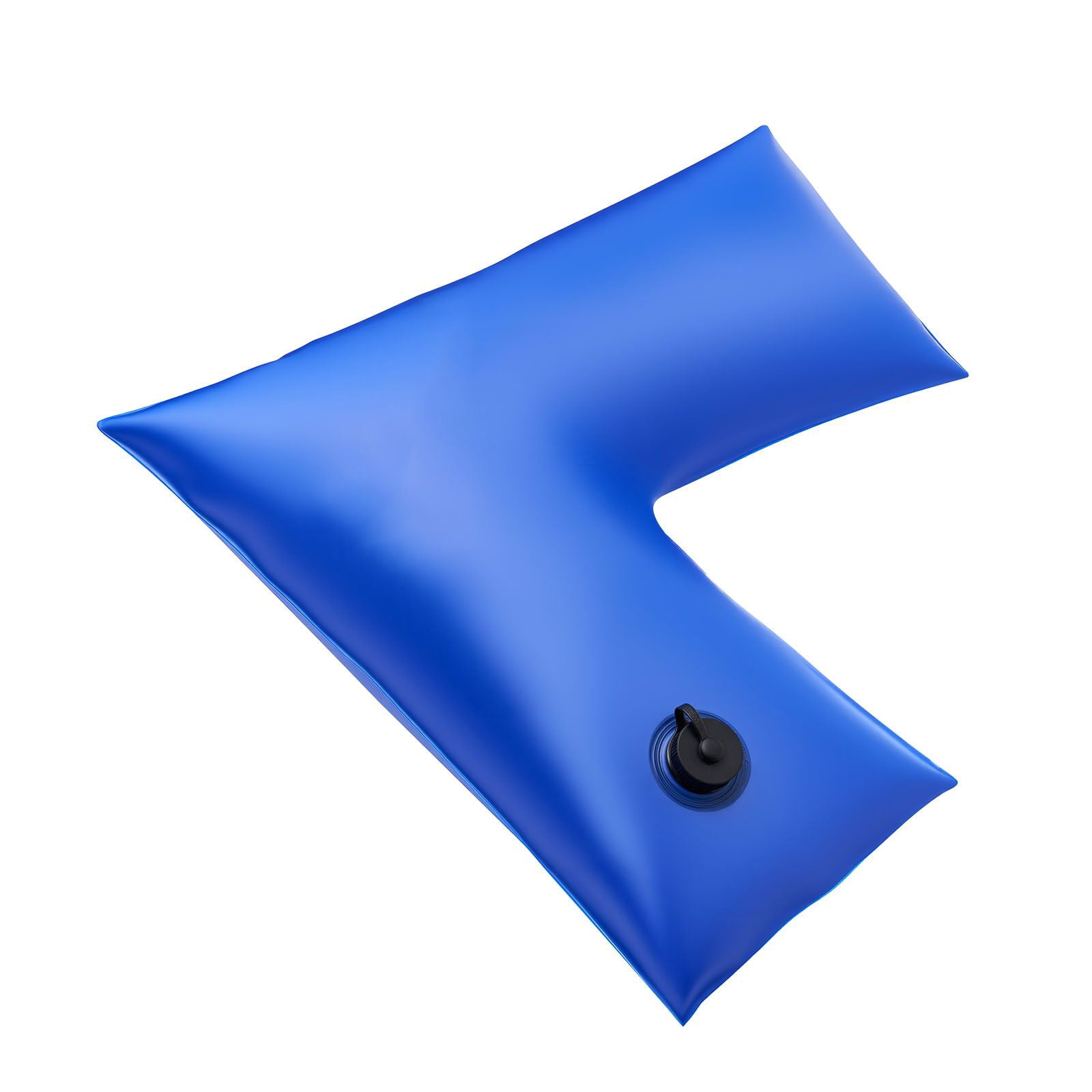 Pool Cover Water Bags 4-Pack, Corner Design 2x1.85 ft, Thickened 0.4mm PVC with Welded Edges, Twist-Seal Leakproof Cap, Single-Chamber for Winter Pool Cover Anchoring