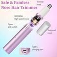 thumbnail image 6 of Hoeylife Rechargeable Nose and Ear Hair Trimmer for Women Men – Painless Facial and Eyebrow Hair Remover, Dual-Edge Blades, IPX7 Waterproof, Compact and Portable Electric Clipper, 6 of 9